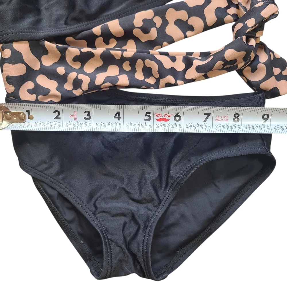 PatPat One Shoulder Cutout Swimsuit Leopard Girls 3-4Y One Piece